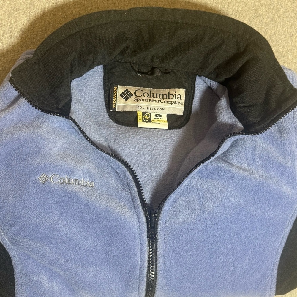 Columbia Sz S Small Women’s Blue Polar Fleece Titanium Liner Ski Jacket Coat